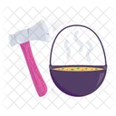 Axe And Cooking Cooking Axe Campin Icon
