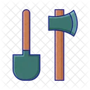 Axe with shovel  Icon