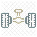 Farming Equipment Machinery Weight Distribution Icon