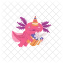 Axolotl Cute Birthday Icon