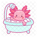 Axolotl bañándose  Icono