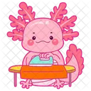 Axolotl Doing Ironing  Icon