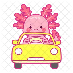 Axolotl Drive Car  Icon