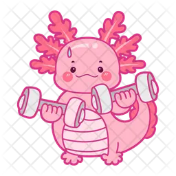 Axolotl mit Barbe  Symbol