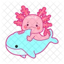 Salamander Axolotl Aquarium Symbol