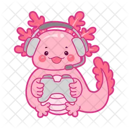 Axolotl spielen Videospiel  Symbol