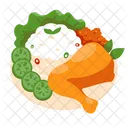 食べ物、鶏肉、ペニエット アイコン
