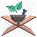 Ayurveda Krauter Medizin Symbol