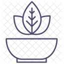 Ayurveda Krauter Krauterpflege Symbol