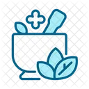 Meditation Icons Color Blue Symbol