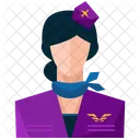 Azafata Avatar Icono