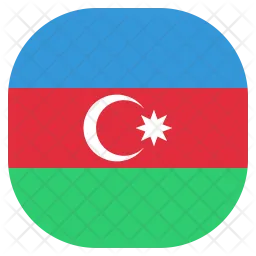 Azerbaïdjan Flag Icône