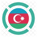 Azerbaidjan Drapeau Icône