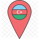 Azerbaijan Asian Country Icon
