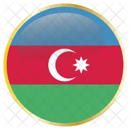Azerbaijan Flag Icon