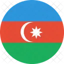 Azerbaijan Flag World Icon