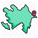 Azerbaijan map  Icon