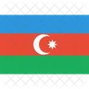 Azerbaijao Bandeira Mundo Ícone