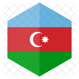 Azerbaiyán Flag Icono