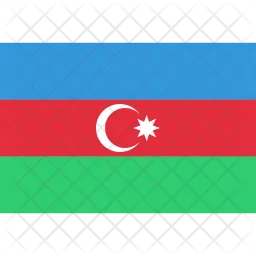 Azerbaiyán Flag Icono