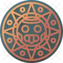 Aztec Pyramid Tribal Symbol Icon