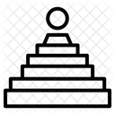 Aztekische Pyramide  Symbol