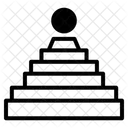 Aztekische Pyramide  Symbol