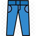 Azul Panos Doblada Icono