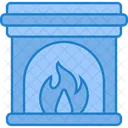 Fuego Invierno Chimenea Icono