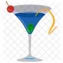 Martini azul  Ícone