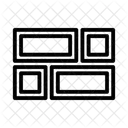 Mosaicos Diseno Cuadricula Icono