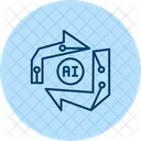 Azure Ai Pentaglow Icon