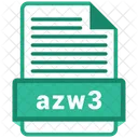 Azw 3 Formato Archivo Icono