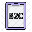 B 2 C Check B 2 C Business Icon