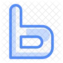 B Buchstabe Alphabet B Symbol