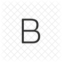 B Buchstabe Tonart Symbol