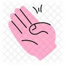 B Gesture Asl Alphabet Hand Spelling Icon