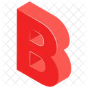 B Letter  Icon