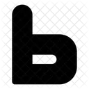 B letter  Icon