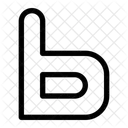 B letter  Icon
