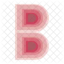 B Letter English Letter Text Icon