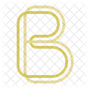 B Letter English Letter Text Icon