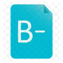 Note B minus  Symbol