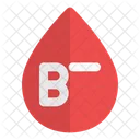 B Negative Blood Icon