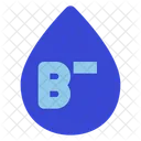 B Negative Blood  Icon