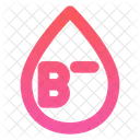 B negative blood  Icon