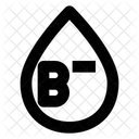 B negative blood  Icon