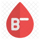 B negative blood  Icon