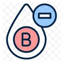 B Negative Blood Type Icon