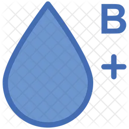 B positive Blutgruppe  Symbol